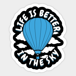 Hot Air Balloon Pilot Ballooning Balloonist Gift Sticker